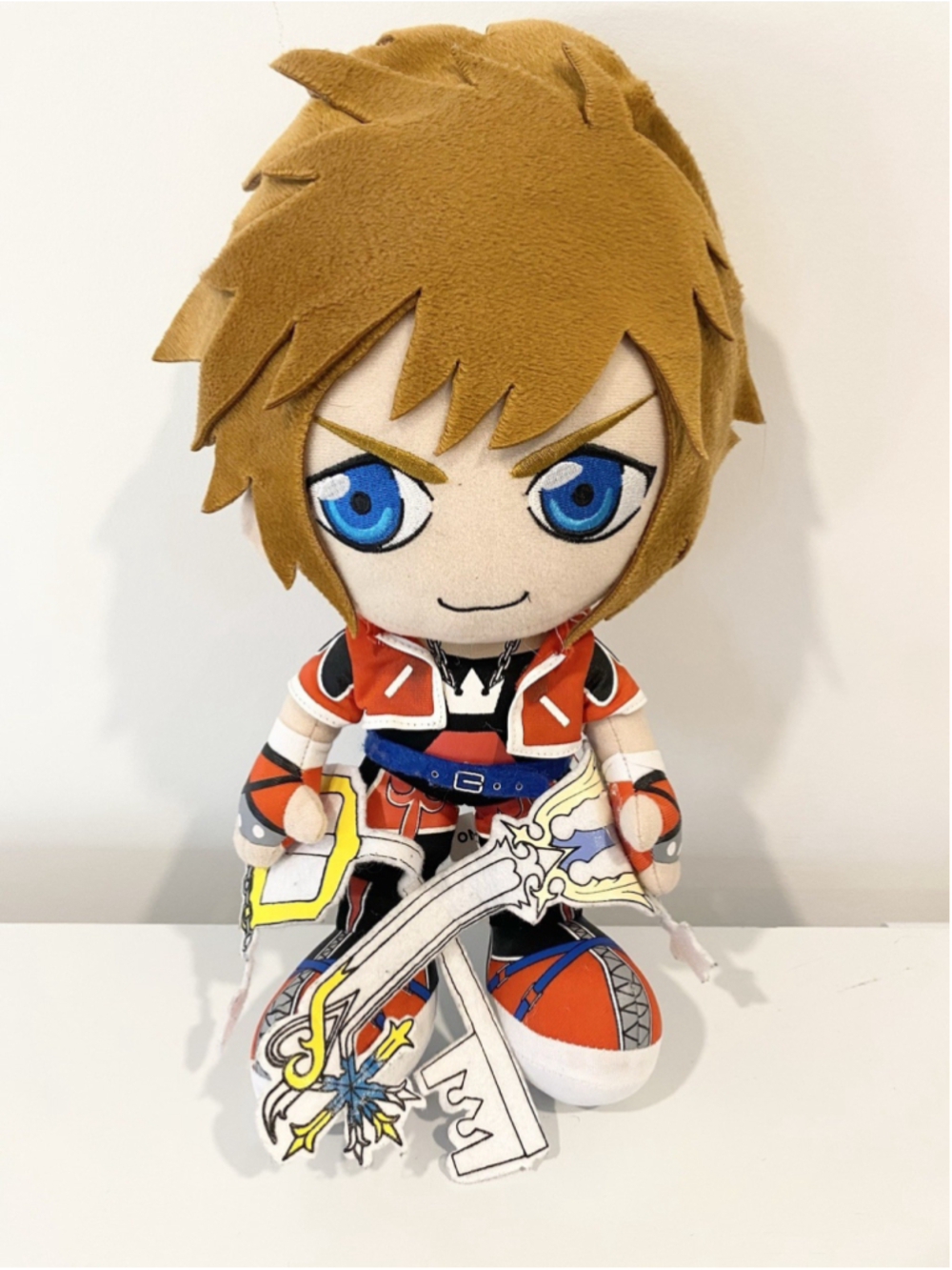 Kingdom Hearts II Sora Valor Form Plush Square Enix 14” Keyblades Rare